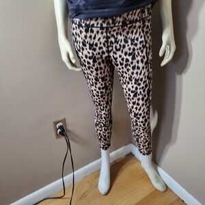 Victoria Secret Women Cheetah Workout Pants Sz 14